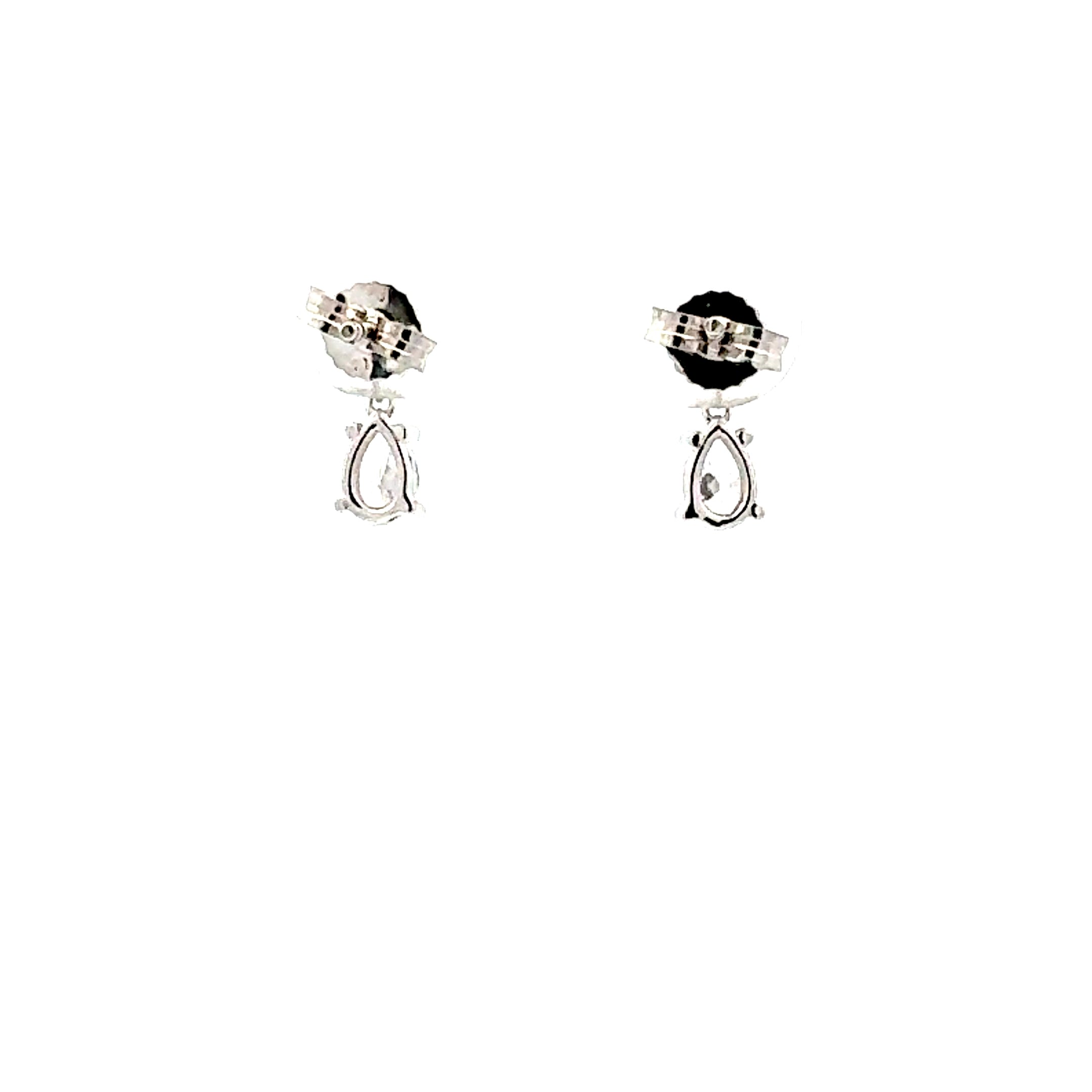 10K White Gold 0.76cttw Lab Grown Diamond Earrings