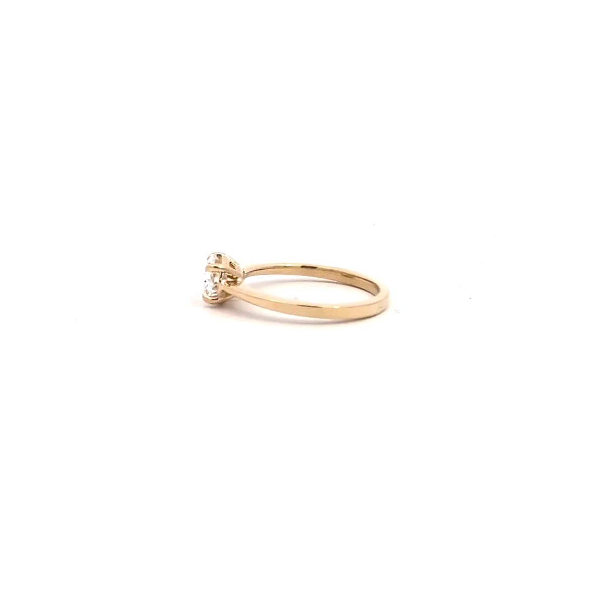 14K Yellow Gold 1.03 ct Lab Grown Diamond Engagement Ring