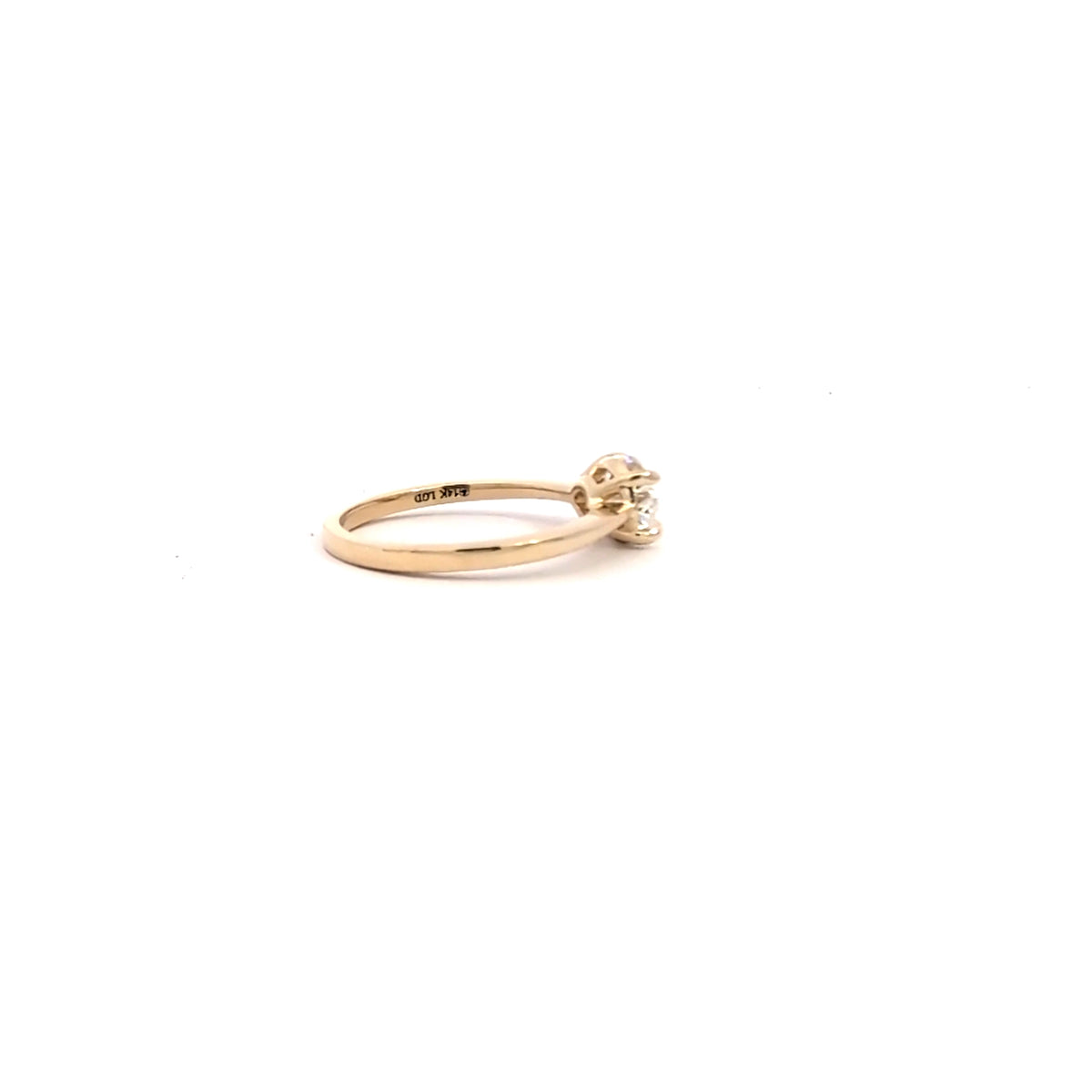 14K Yellow Gold 1.03 ct Lab Grown Diamond Engagement Ring