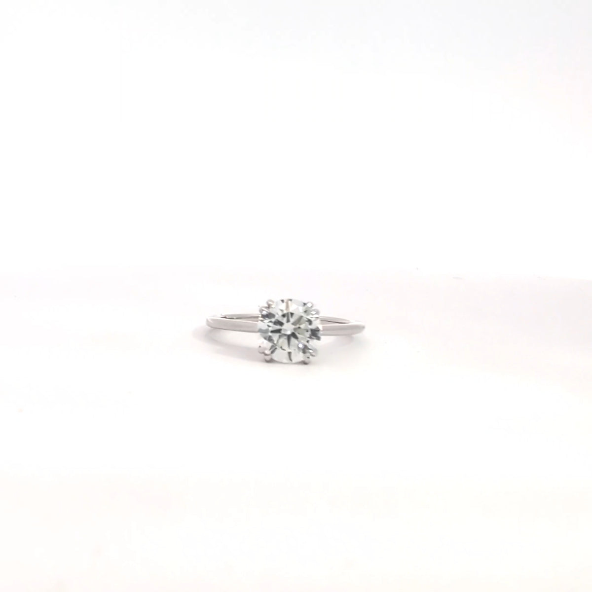14K White Gold 1.00 ct Lab Grown Diamond Engagement Ring
