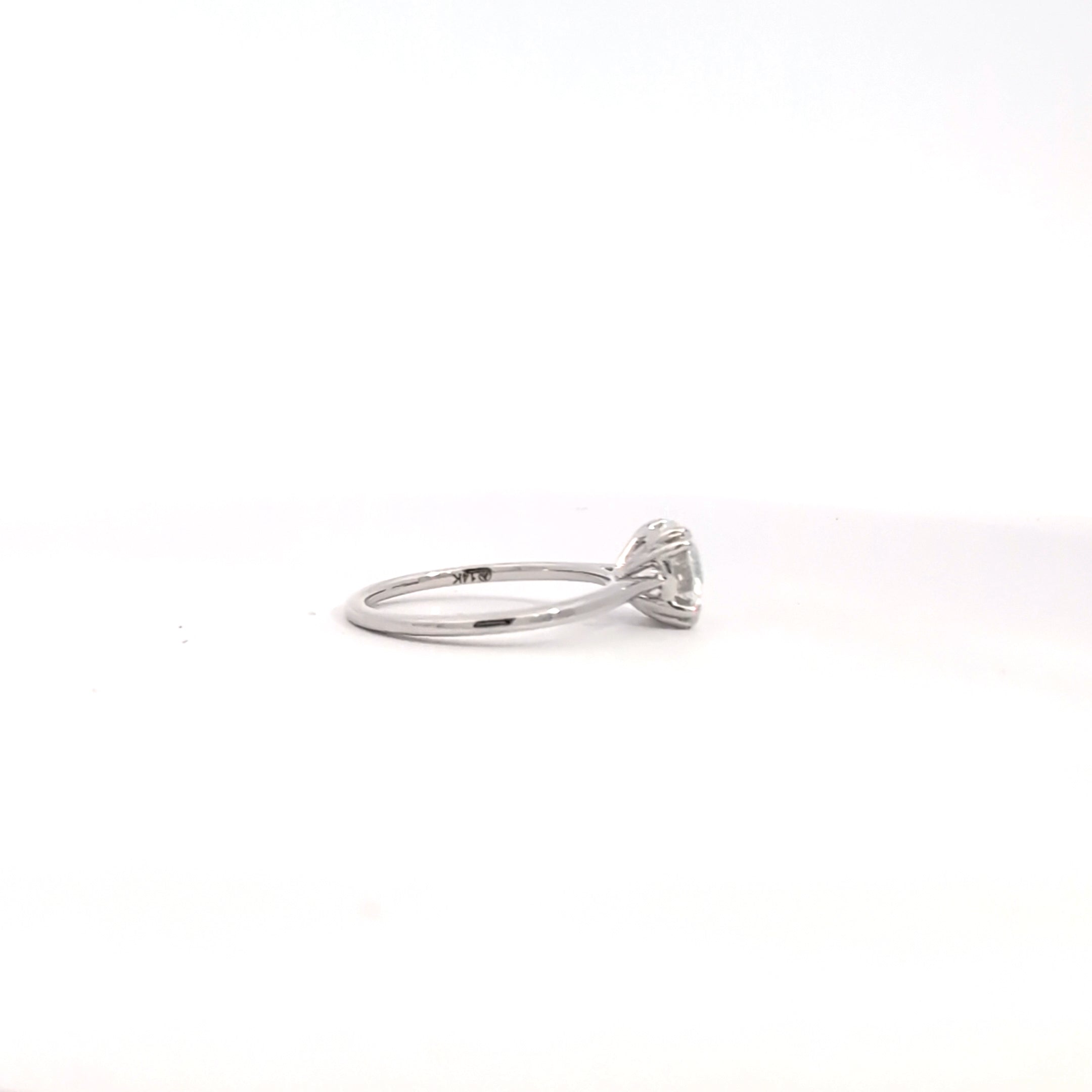 14K White Gold ct Lab Grown Diamond Engagement Ring