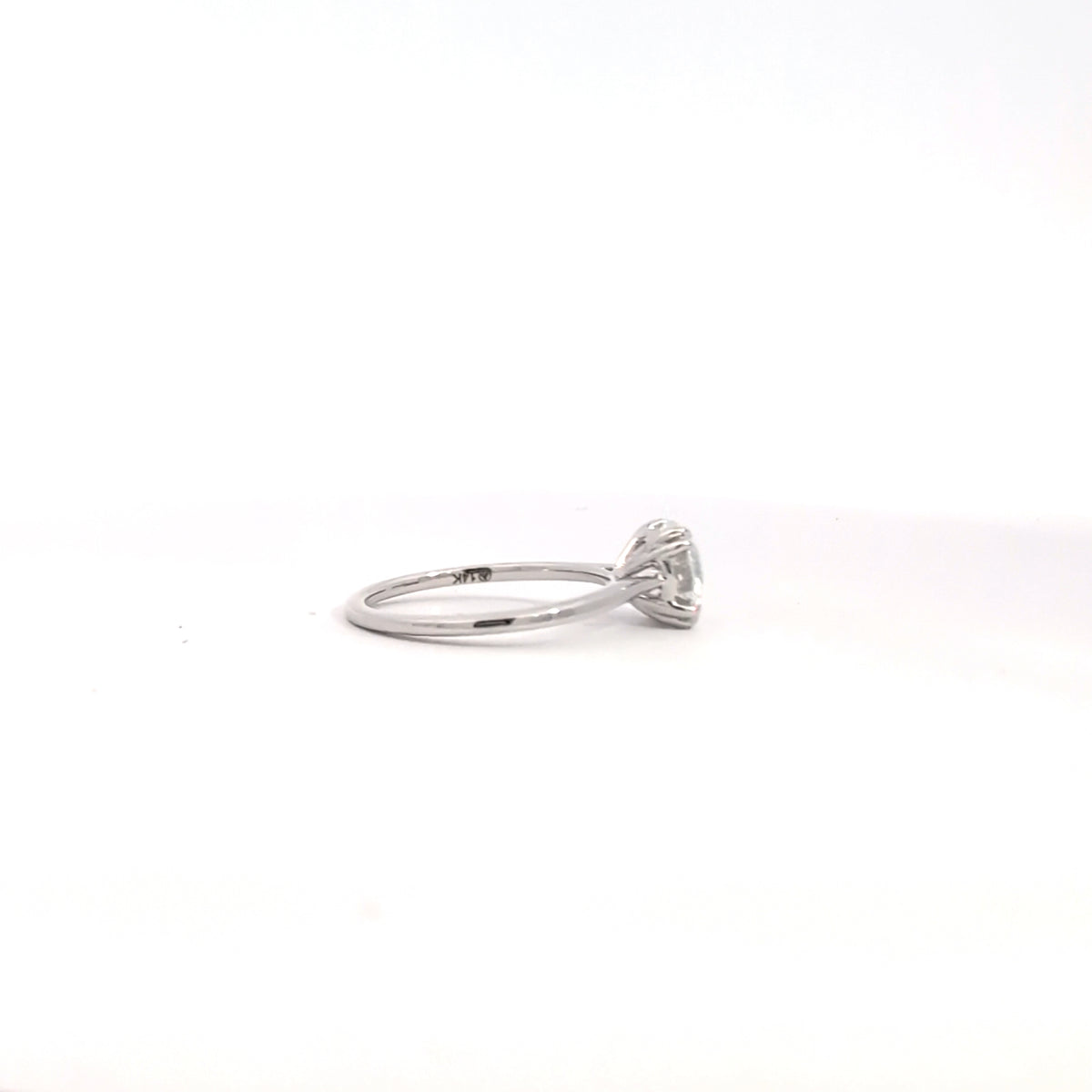 14K White Gold 1.00 ct Lab Grown Diamond Engagement Ring