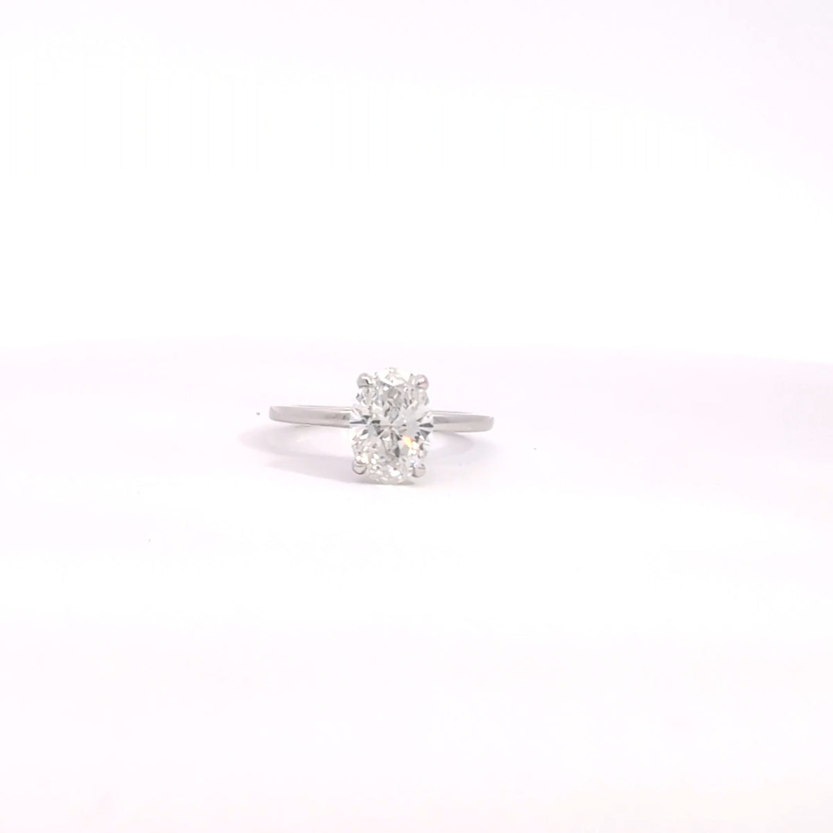 14K White Gold 1.59 ct Lab Grown Diamond Engagement Ring