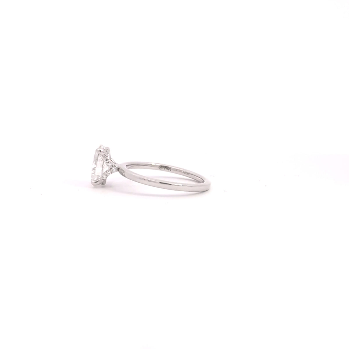 14K White Gold 1.59 ct Lab Grown Diamond Engagement Ring