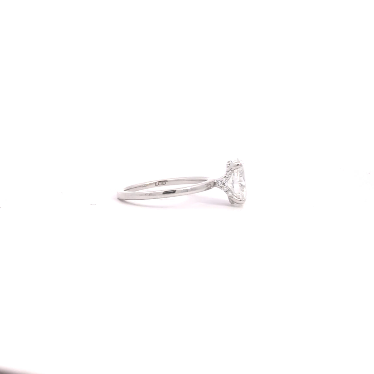 14K White Gold 1.59 ct Lab Grown Diamond Engagement Ring
