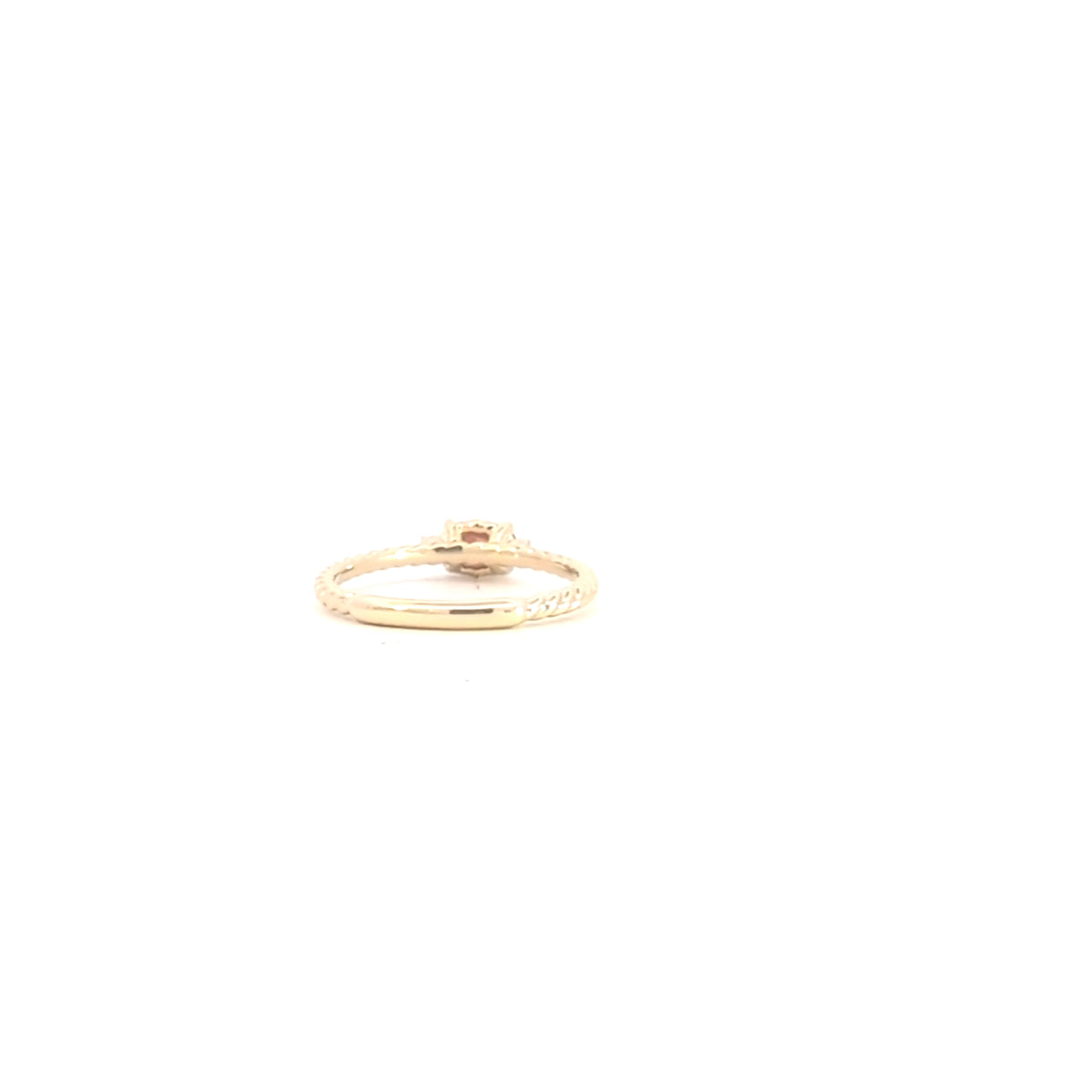 10K Yellow Gold Garnet and Diamond Ring