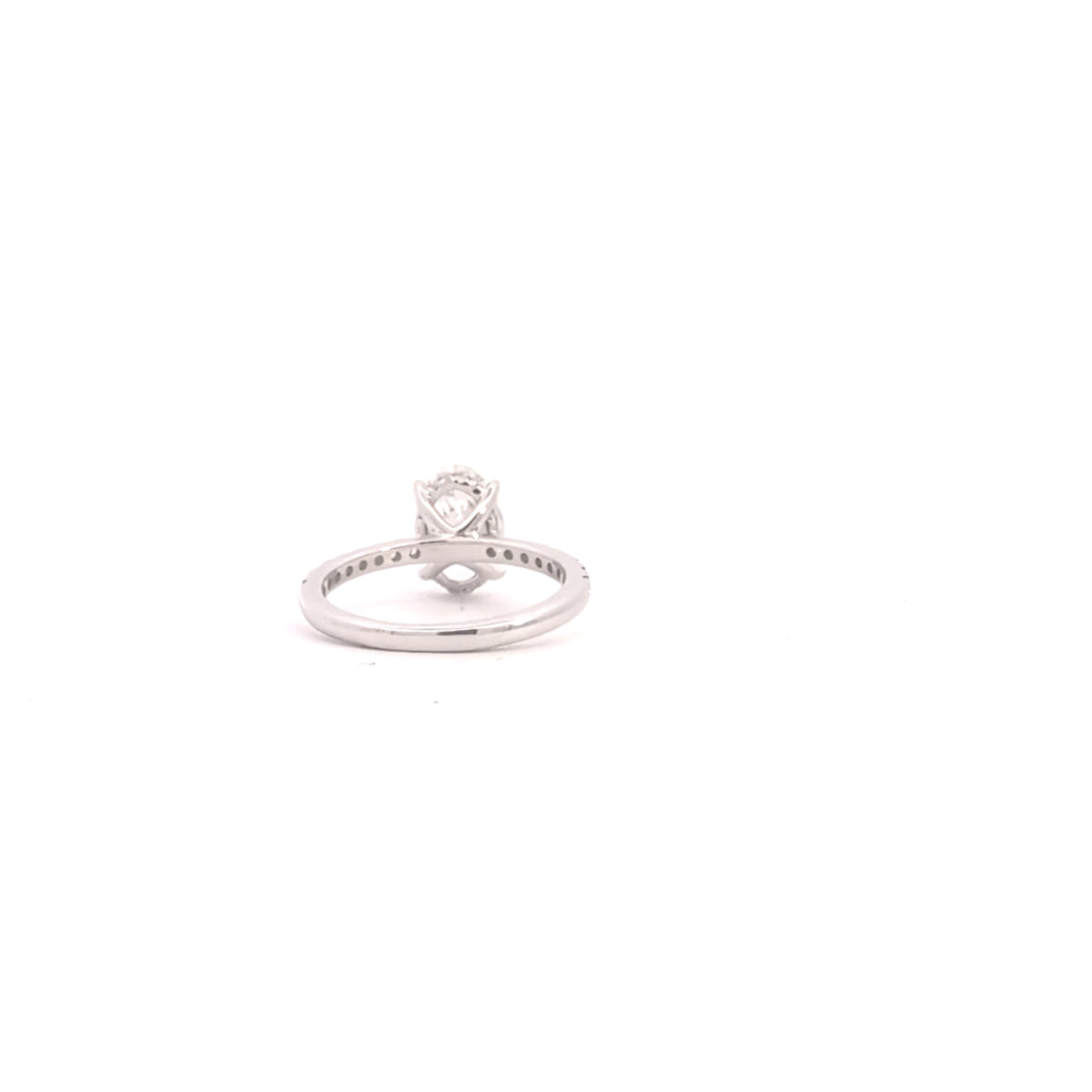 14K Gold Lab Grown Oval Diamond Engagement Ring