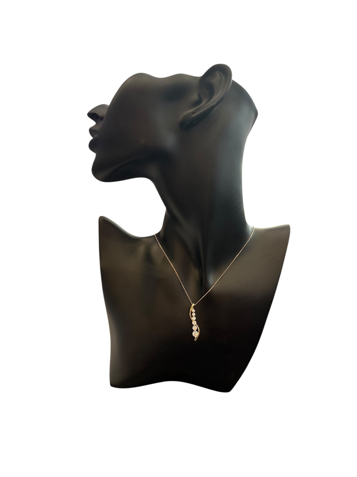 10K Yellow Gold 1.00cttw Lab Grown Diamond Pendant Necklace