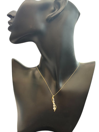 10K Yellow Gold 1.00cttw Lab Grown Diamond Pendant Necklace