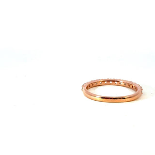 10K Rose Gold Aquamarine Ring