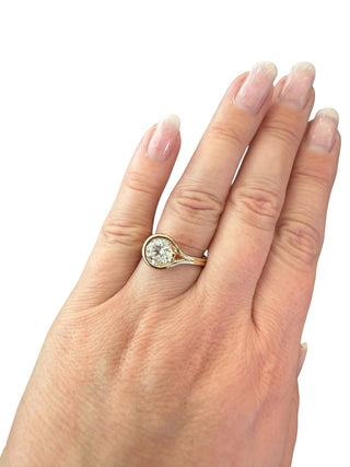 14K Yellow Gold 1.50ct Lab Grown Diamond Ring