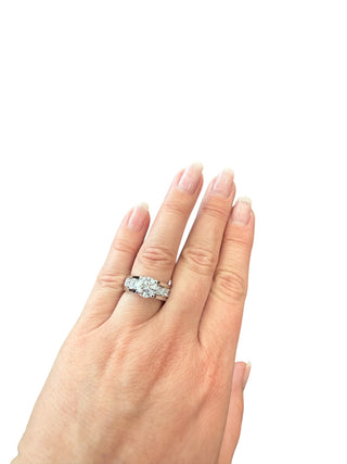 14K White Gold 2.85cttw Lab Grown Diamond Engagement Ring