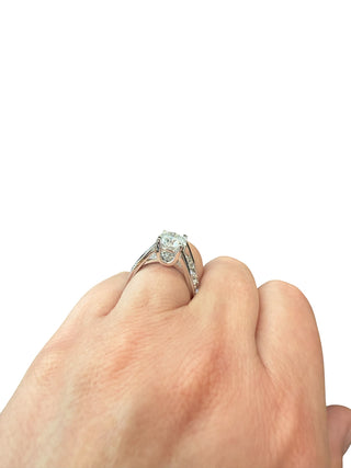 14K White Gold 2.85cttw Lab Grown Diamond Engagement Ring
