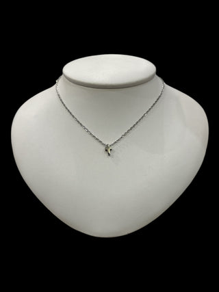 Stainless Steel 8.5X6mm Cross Pendant - 18"