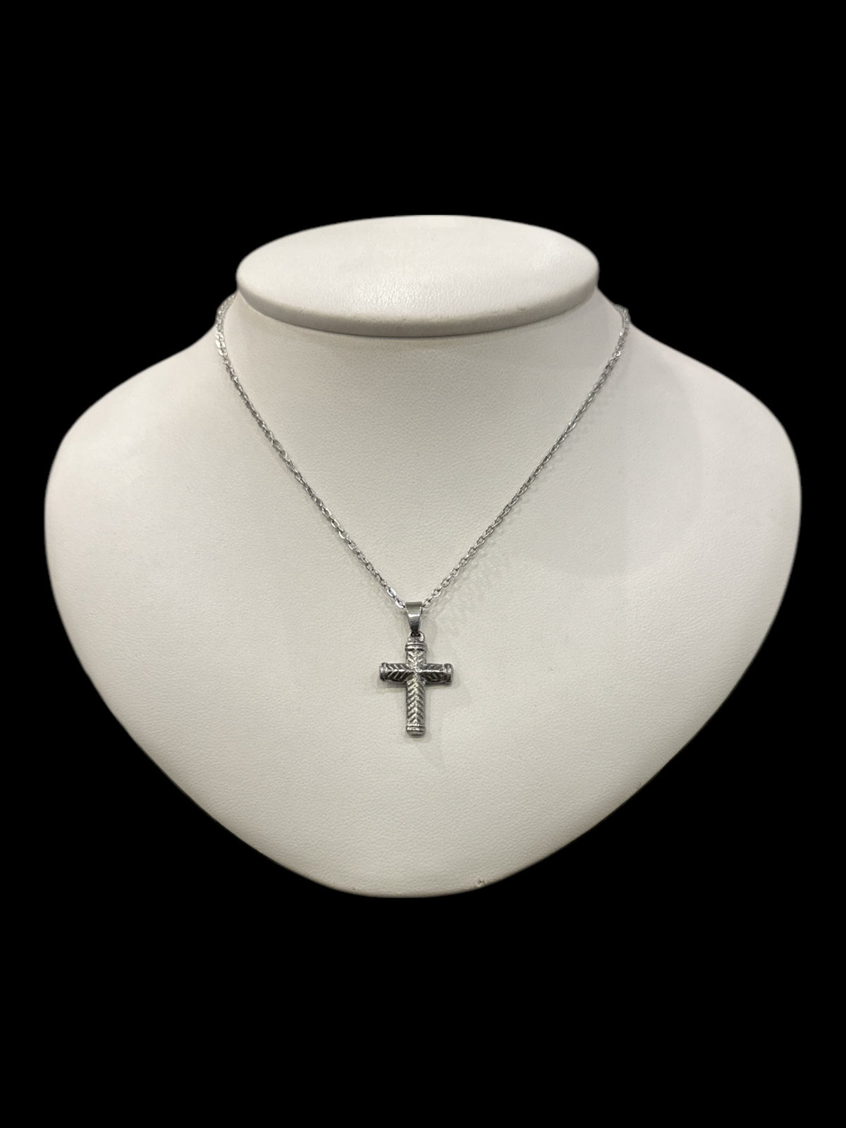 Stainless Steel 20X14mm Cross Pendant - 18&quot;