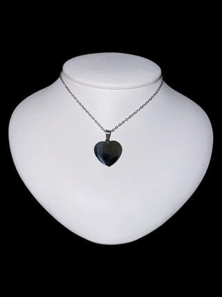 Stainless Steel 23X21mm Engravable Heart Pendant - 18"