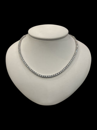 925 Sterling Silver 16" 3mm Cubic Zirconia Chain