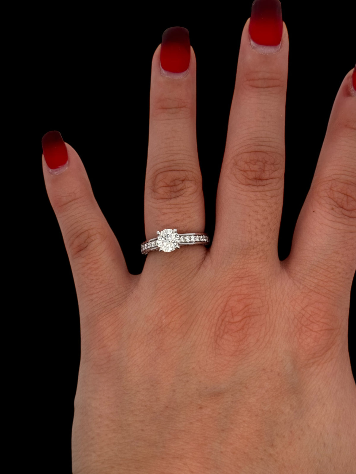 14K White Gold 1.82cttw Diamond Engagement Ring