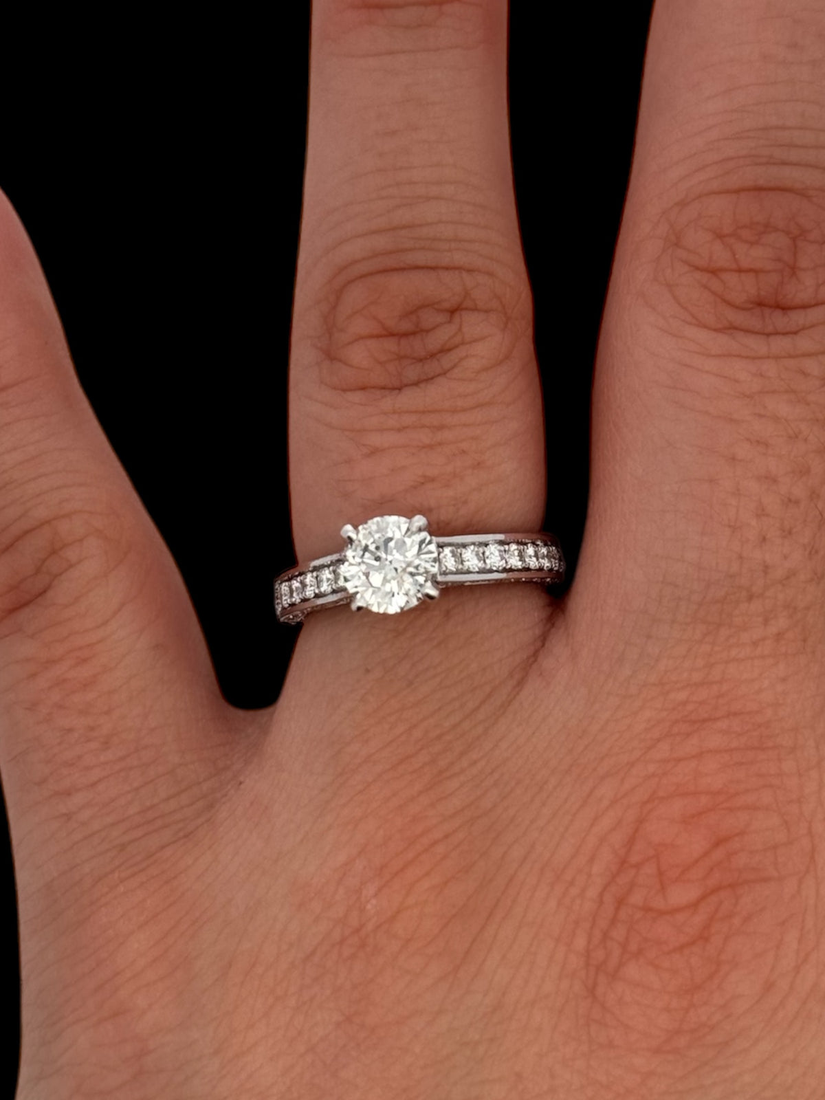 14K White Gold 1.82cttw Diamond Engagement Ring