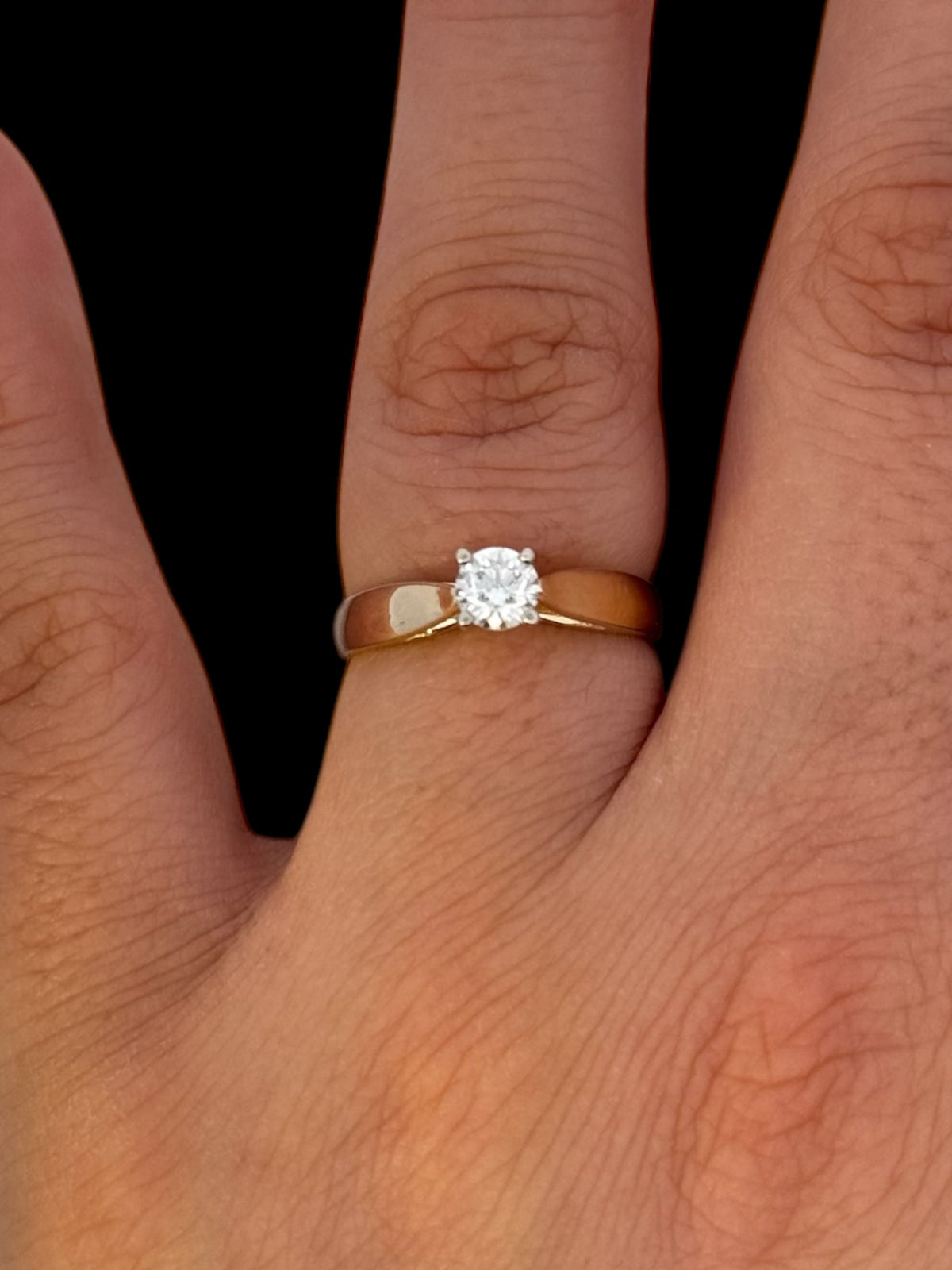 14K 0.25cttw Lab Grown Diamond Ring