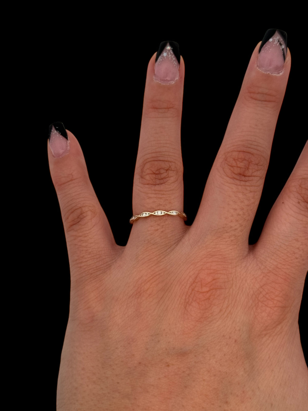 10K Yellow Gold 0.08cttw Diamond Ring