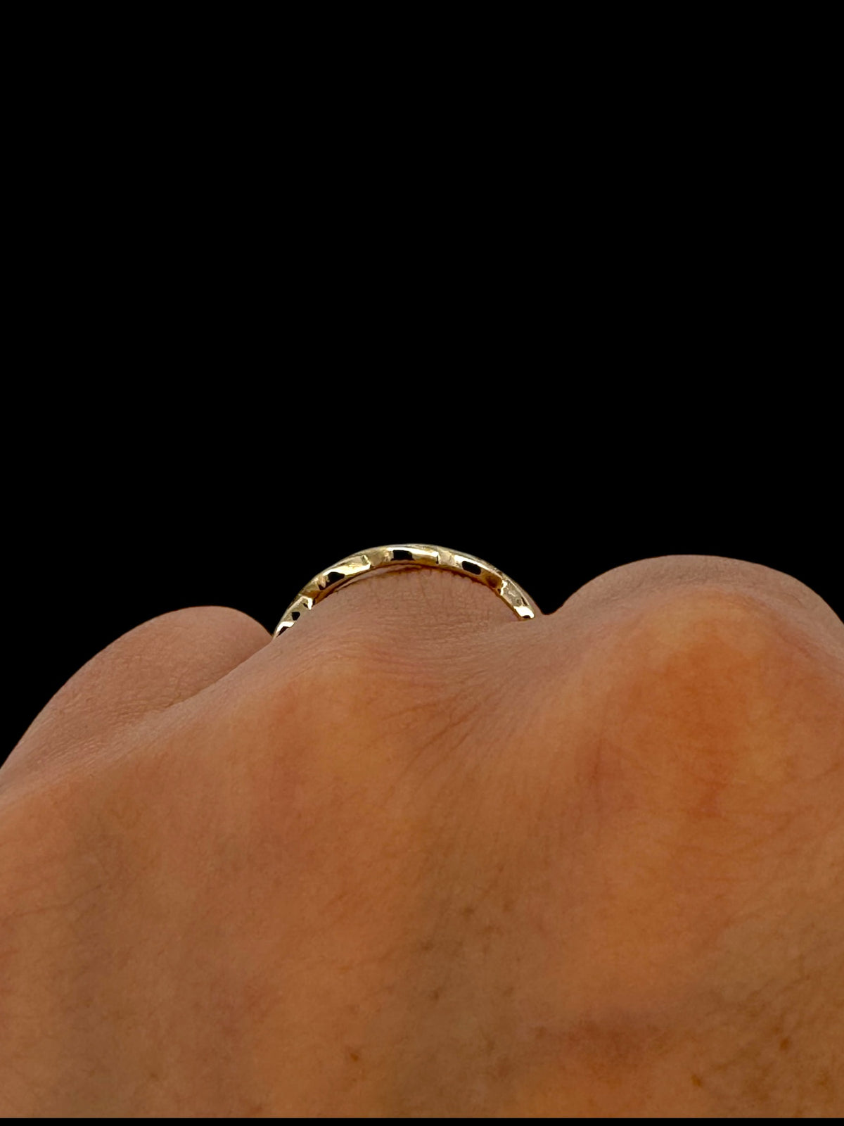 10K Yellow Gold 0.08cttw Diamond Ring