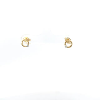 10K Yellow Gold 0.10cttw Canadian Diamond Earrings