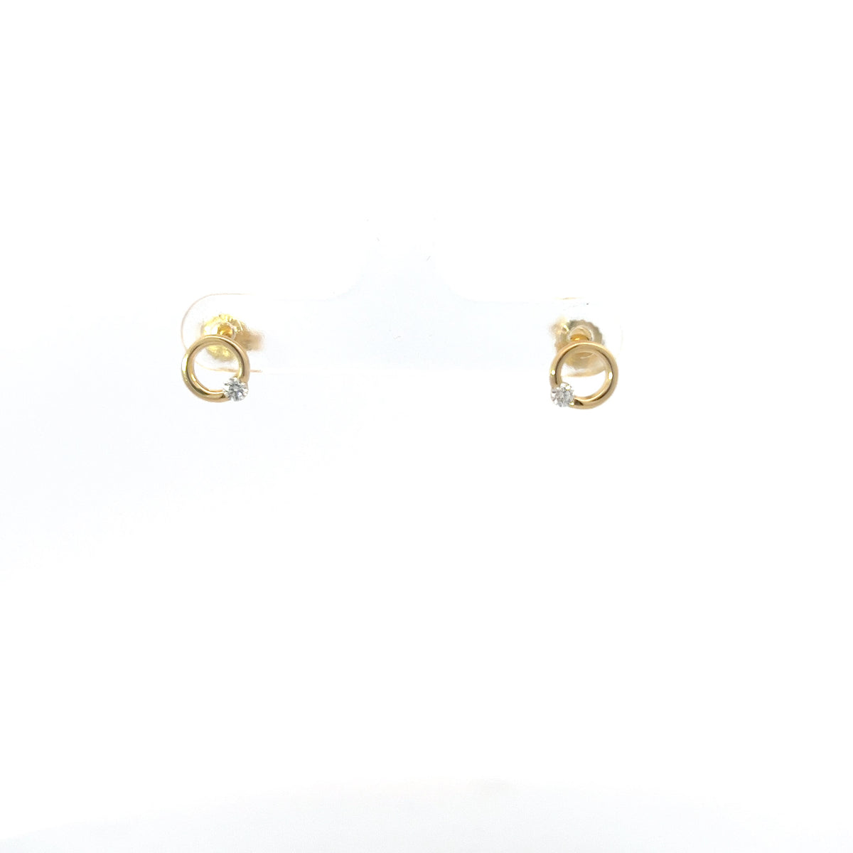 10K Yellow Gold 0.10cttw Canadian Diamond Earrings