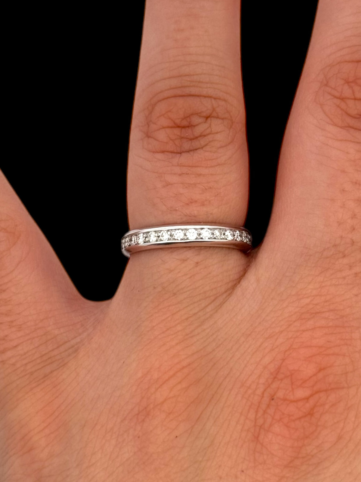 14K White Gold 0.50 cttw Diamond Band- Size 6