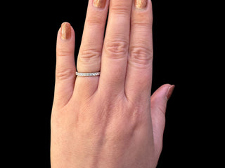 14K White Gold 0.38cttw Diamond Band, Size 6
