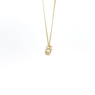 10K Yellow Gold 5mm Genuine Opal Pendant, 18"