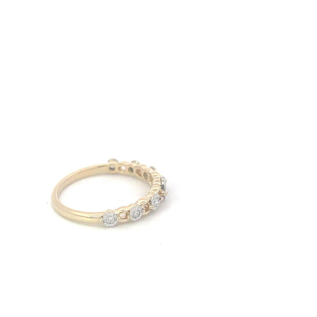 10K Yellow Gold 0.18cttw Diamond Ring