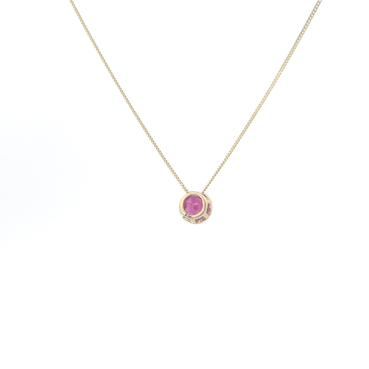 10K Yellow Gold Ruby Pendant