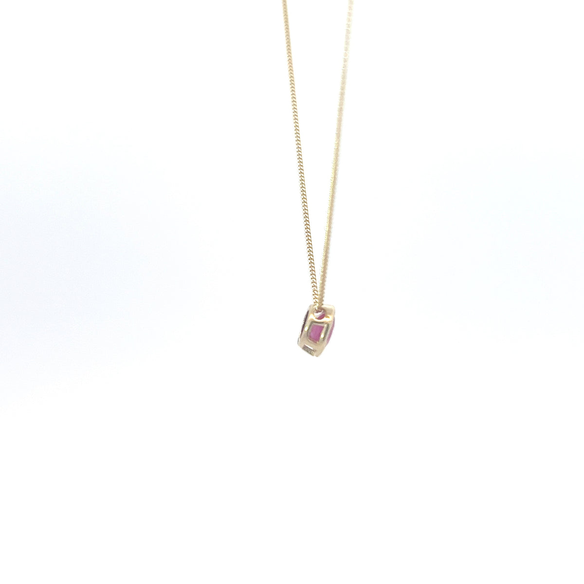 10K Yellow Gold Ruby Pendant