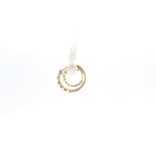 10K Yellow Gold 0.15cttw Diamond Hoop / Huggie Earrings