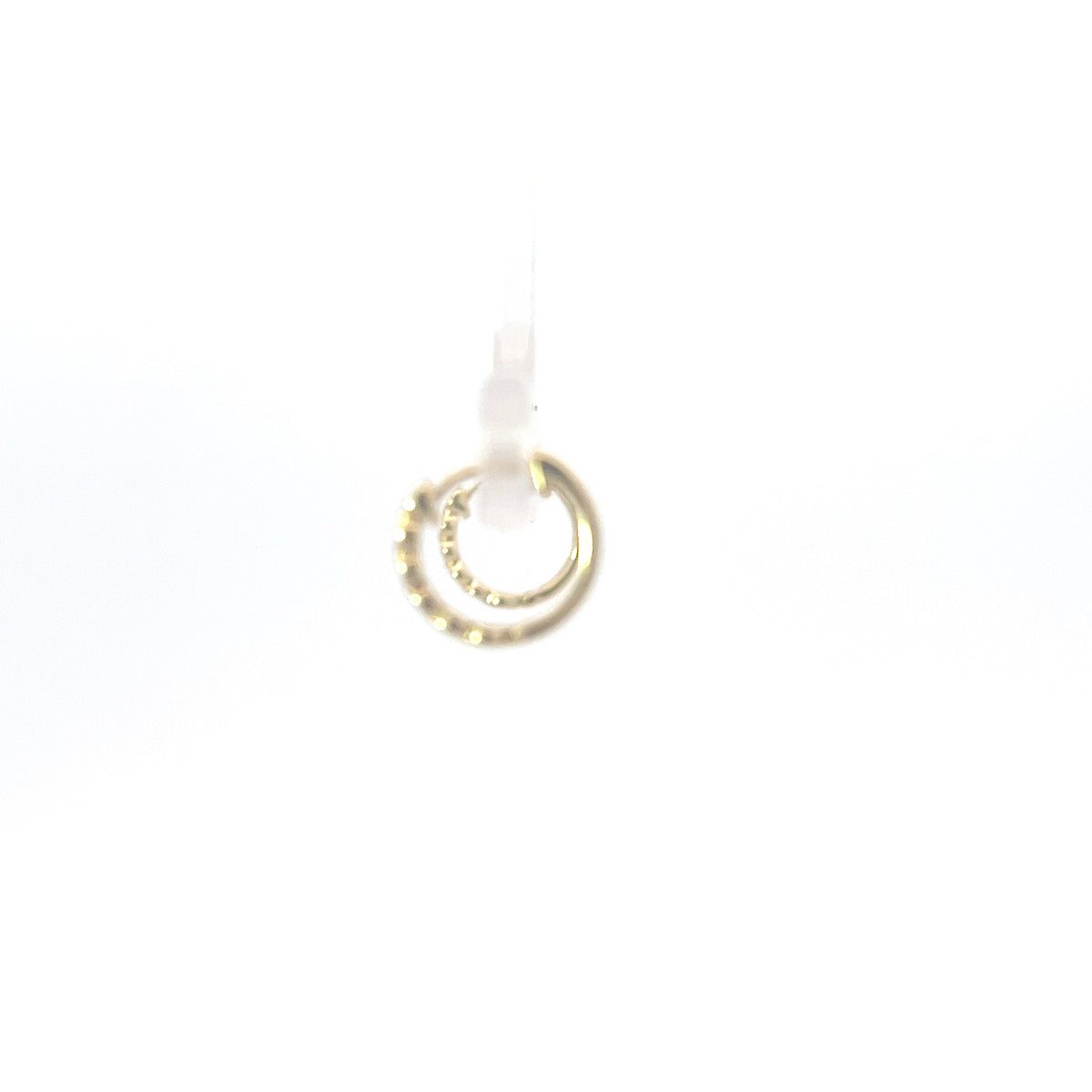 10K Yellow Gold 0.15cttw Diamond Hoop / Huggie Earrings