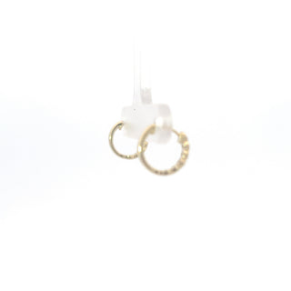 10K Yellow Gold 0.15cttw Diamond Hoop / Huggie Earrings