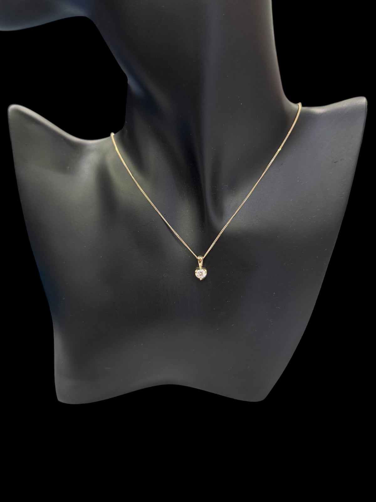 10K Yellow Gold 0.30cttw Lab Grown Diamond Necklace - 18 Inches