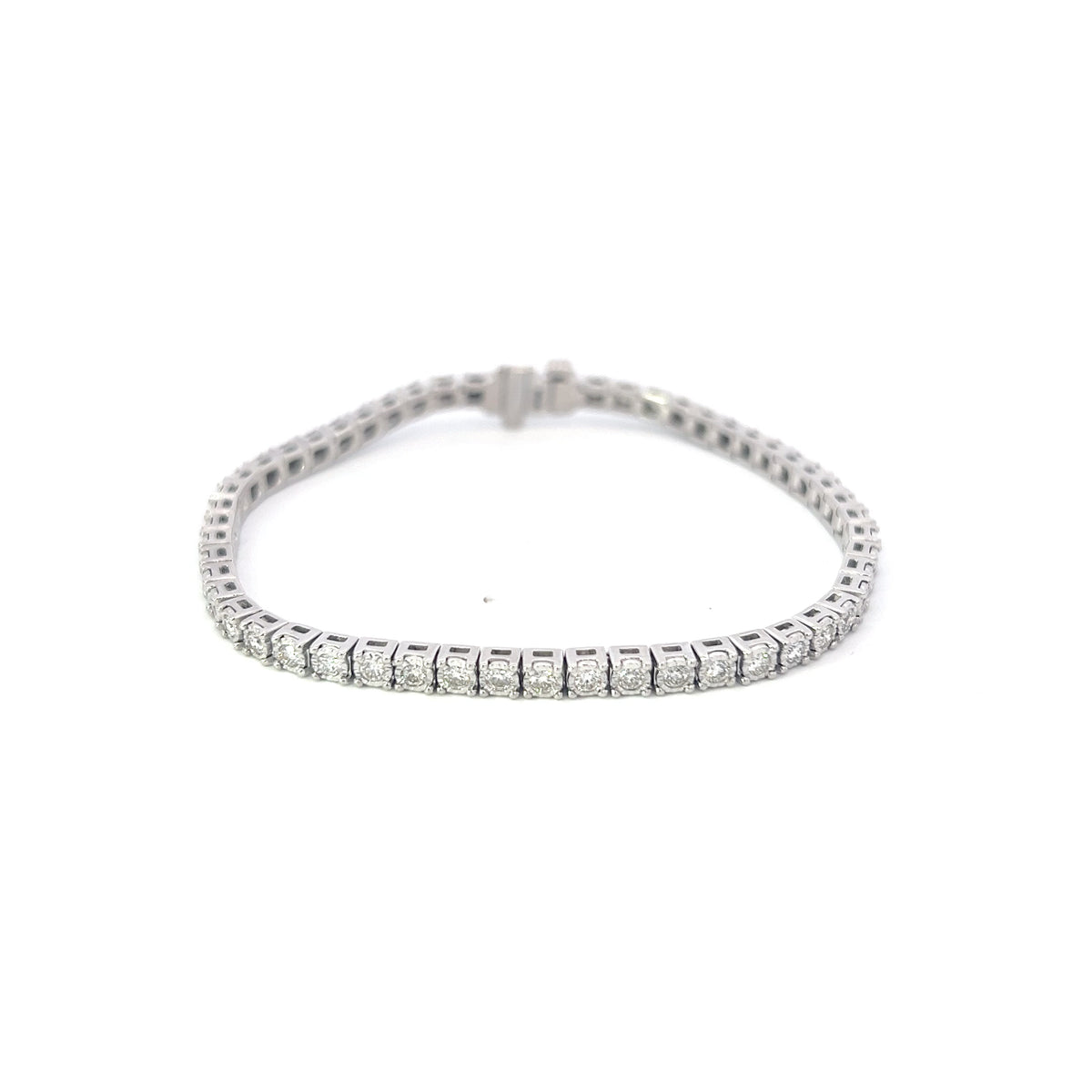 10K White Gold 2.00cttw Diamond Tennis Bracelet