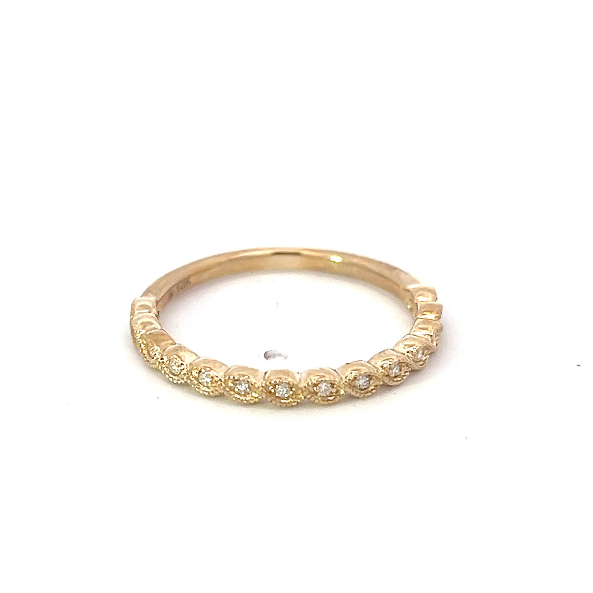 10K Yellow Gold 0.07cttw Diamond Ring