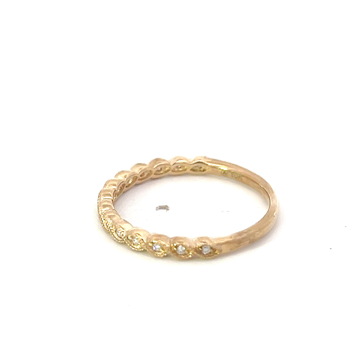 10K Yellow Gold 0.07cttw Diamond Ring