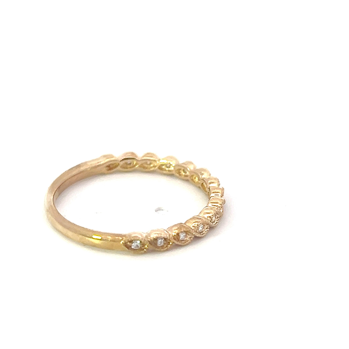 10K Yellow Gold 0.07cttw Diamond Ring