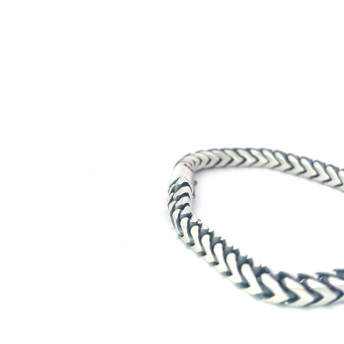 925 Silver 5.5mm Franco Bracelet - 8.0 Inches