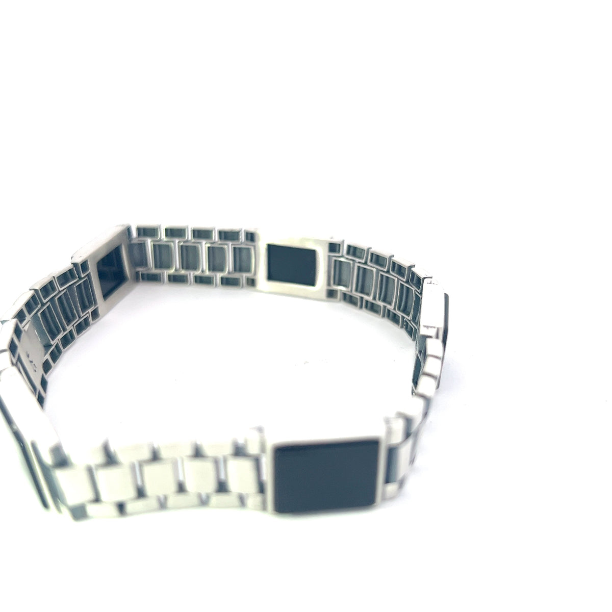 925 Silver 11.5mm Bracelet with Onyx  - 8.5 Inches