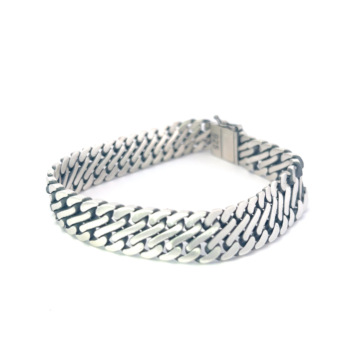 925 Silver 11.0mm Bracelet  - 8.0 Inches