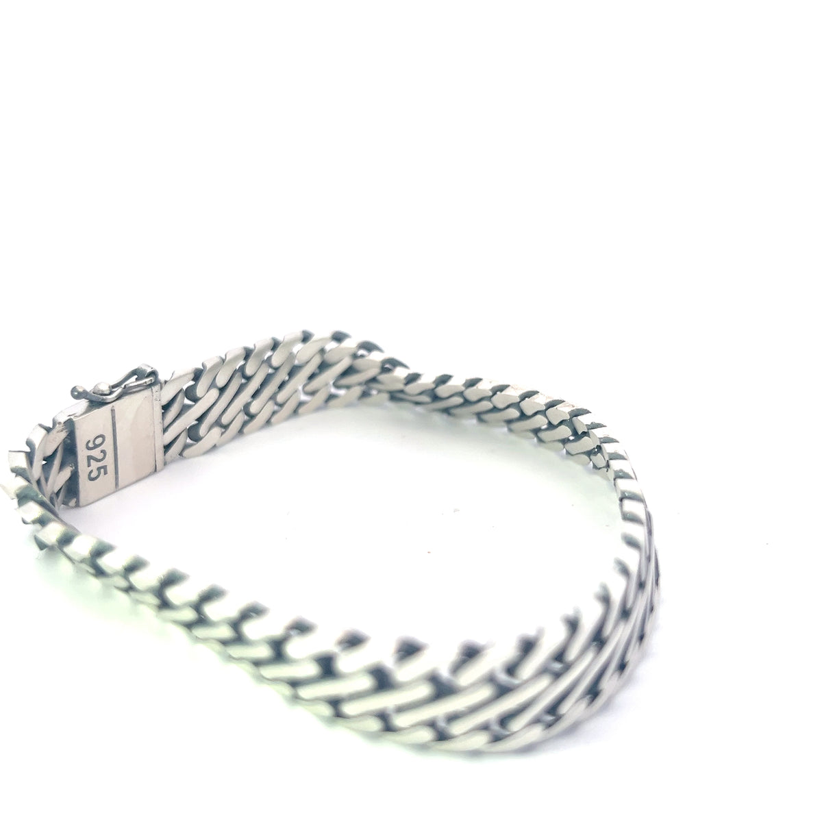 925 Silver 11.0mm Bracelet  - 8.0 Inches