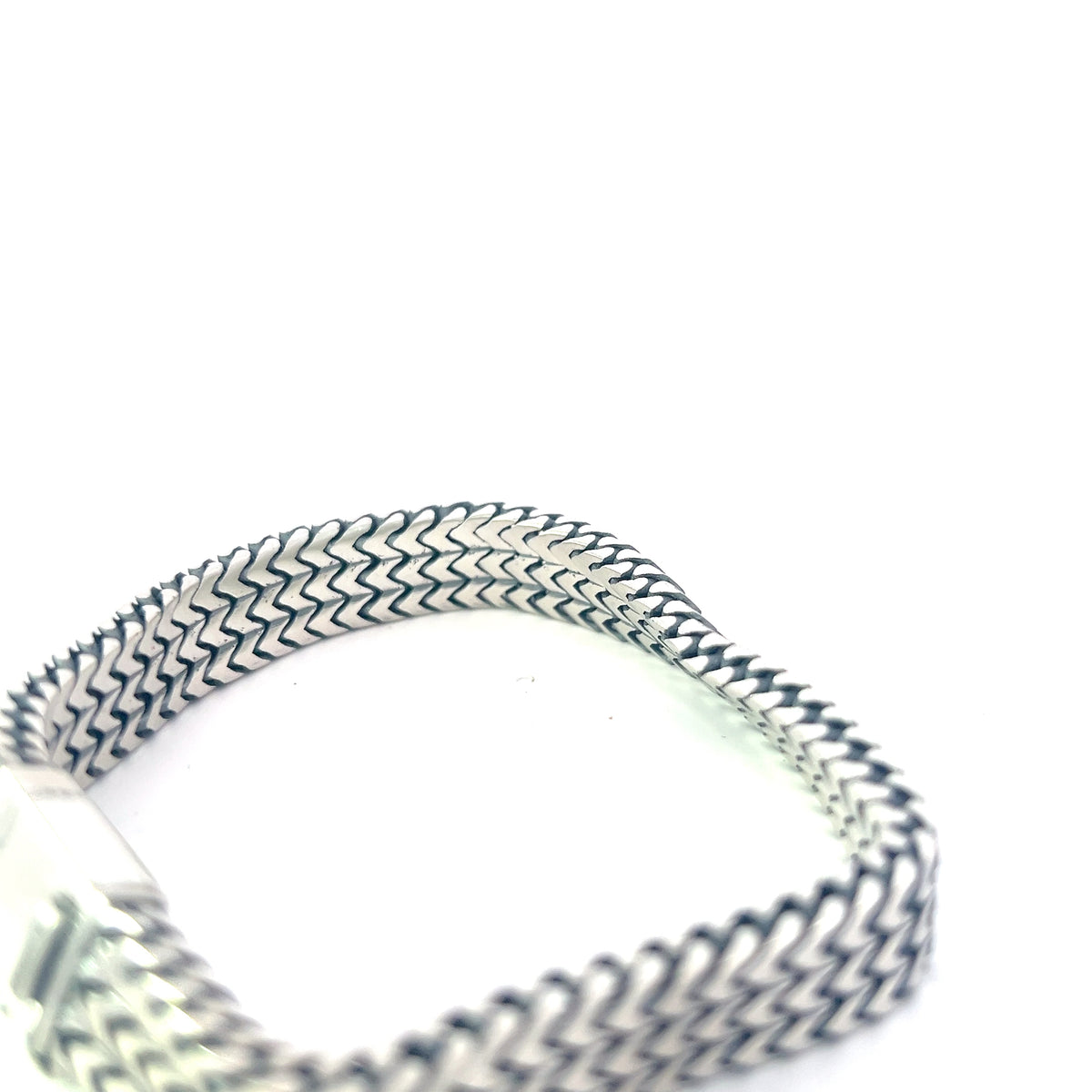 925 Silver 10.0mm Triple Franco Bracelet  - 8.0 Inches