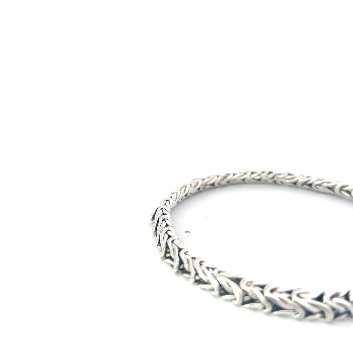 925 Silver 5.25mm King&#39;s Link Bracelet  - 8.5 Inches