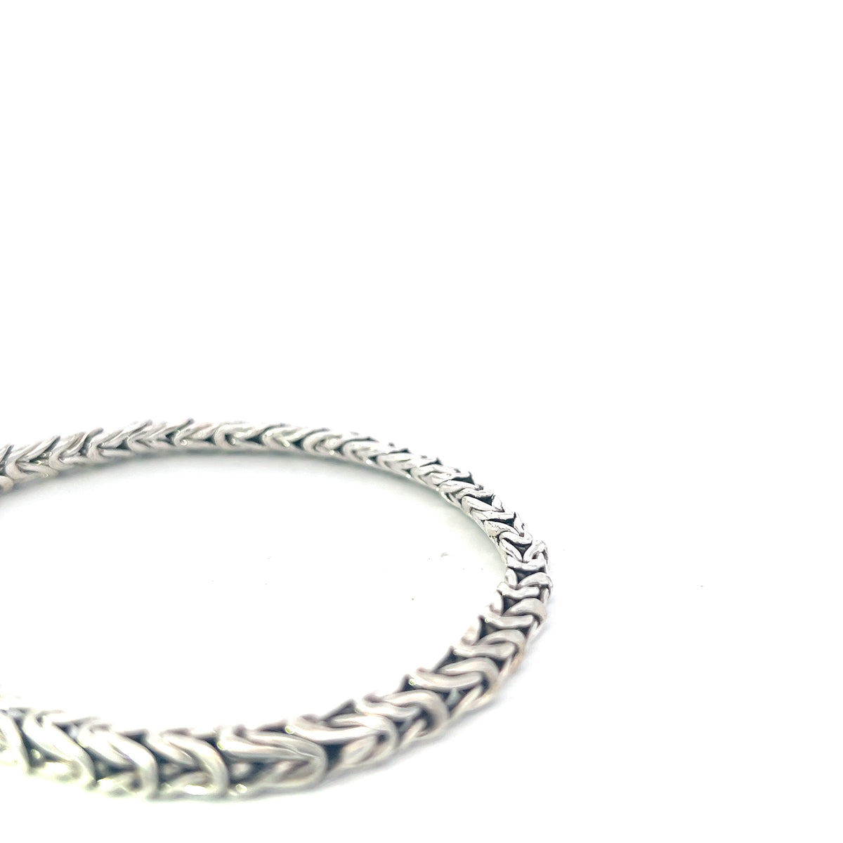 925 Silver 5.25mm King&#39;s Link Bracelet  - 8.5 Inches