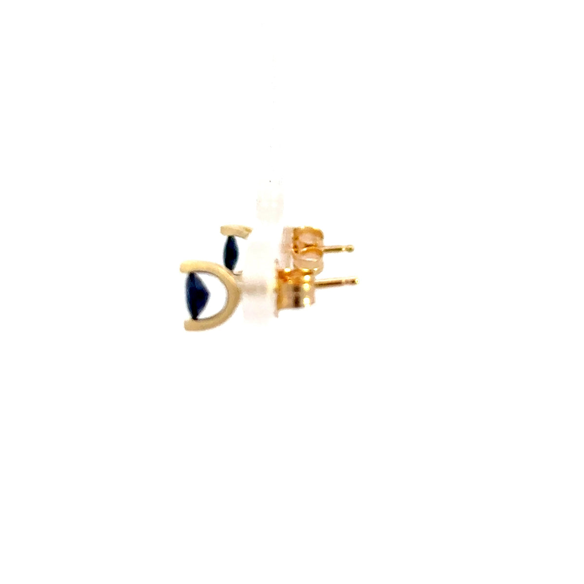 10K Yellow Gold Sapphire Earring